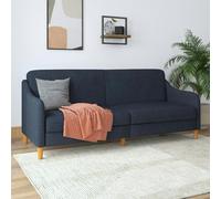 Dorel Home Jasper coil 3-seater Sofa Bed in navy fabric - Blue