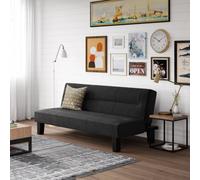 Dorel Home Kebo Sofa Bed Sofa In Velvet Black