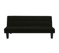 Dorel Kebo Futon Black Velvet, Black