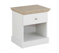 Dorel Home LOFT24 Binz Nightstand White Honey Oak - White