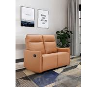 Dorel Home Lugo 2 Seater Sofa With 2 Manel Recliner In Cognac Made Of Pu