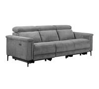 Dorel Home Lund 3-Seater Electric Recliner Sofa (2 Recliners, Grey Corduroy) - Grey