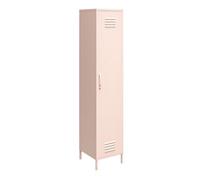 Dorel Home Mission District Metal Cabinet With 1 Door Pink