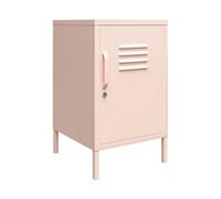 Dorel Home Mission District Metal End Table With 1 Door Pink