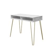 Novogratz Ng Athena Desk White Marble, White