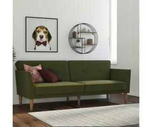 Dorel Home Novogratz Regal sofa bed in green fabric - Green