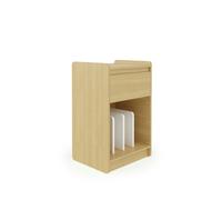 Dorel Home Oslo Turntable Stand Light Oak / White - White