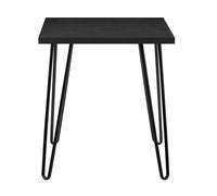 Dorel Home Owen Retro End Table in Black Oak Look - Black
