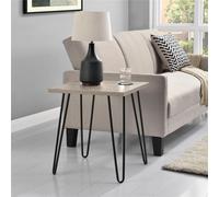 Dorel Home Owen Retro End Table in Rustic Oak Look - Brown