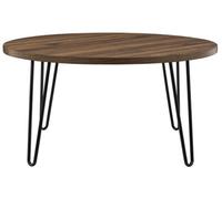 Dorel Home Owen Retro Round Coffee Table In Walnut Look