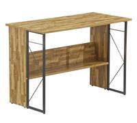 Dorel Home Rhodes desk with 1 shelf in walnut