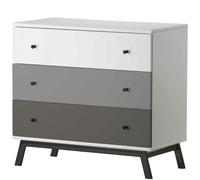 Dorel Home Rowan Valley 3 DRW Dresser Grey - Grey