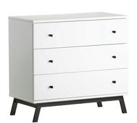 Dorel Home Rowan Valley 3 DRW Dresser White/Black - White