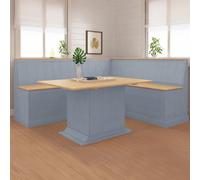 Dorel Home Sara Kitchen Corner Bench L In Grey Wax