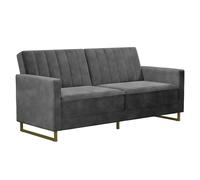 Ng Novogratz Skylar Sofa Bed Velvet Grey, Grey