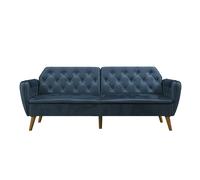 Ng Novogratz Tallulah Memory Foam Futon Blue Velvet, Blue