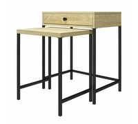 Dorel Tamlin Nesting End Table Linseed Oak, Brown