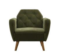 Dorel Home Teresa Accent Chair with Memory Foam in Velvet Green