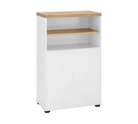 Dorel Home Thessa Cabinet With 2 Doors In White Oak Look
