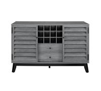 Dorel Vaughn Wine Cabinet - Grey Oak