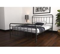 Dorel Home Wallace Metal Bed Black, King Size