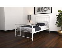 Dorel Home Wallace Metal Bed White, Single