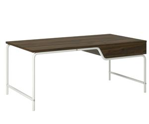 Dorel Home Webster Coffee Table with 1 Drawer in Walnut Look - Brown