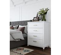 Dorel Home Westerleigh 4 Drawer Dresser White