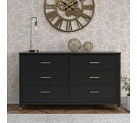 Dorel Home Westerleigh 6 Drawer Dresser Black