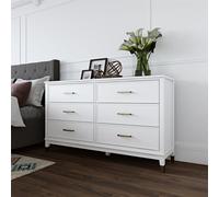 Dorel Home Westerleigh 6 Drawer Dresser White