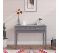 Dorel Home Westerleigh 2 Drawer Graphite Grey Console Table - Size: 76 x 105 x 40cm - Wilko