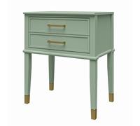 Dorel Home Westerleigh End Table with Drawer in Green - Green