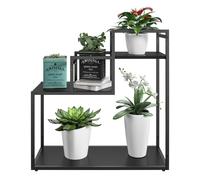 Dorel Home Weston Plant Stand with 3 Shelves Black/Oak - Black