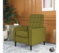 Dorel Home Wimberly Recliner In Linen Olive Green