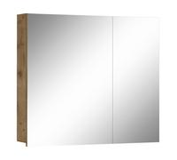 Dorel Home Wisla Hanging Cabinet with Mirror Oak Look - Brown