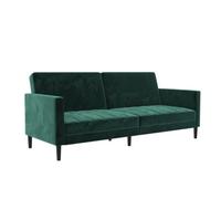 Dorel Liam Sofa Bed In Velvet Green 840X810X2010 mm