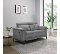 Dorel Home Lund 2-Seater Electric Recliner Sofa (Grey Corduroy) - Grey
