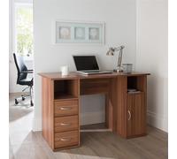 Dorel Maryland 3 Drawer Office Desk - Walnut