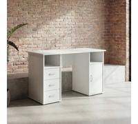 Dorel Maryland 3 Drawer Office Desk - White