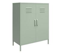 Dorel Mission District Metal Cabinet With 2 Doors Pale Green