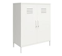 Dorel Mission District Metal Cabinet With 2 Doors White