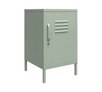Dorel Mission District Metal End Table With 1 Door Pale Green