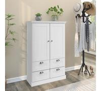 Dorel Motala Cabinet 2 Doors And 2X2 Drawers In White