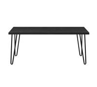 Dorel Home Owen Retro Coffee Table in Black Oak Look - Black