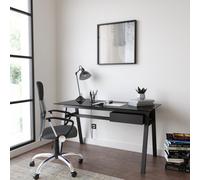 Dorel Home Richmond Desk Orlando Black Bundle - Black