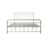 Dorel Wallace Metal Bed Double White, White