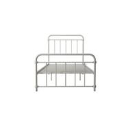 Dorel Wallace Metal Bed Single White, White