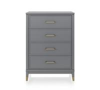Dorel Cl Westerleigh 4 Drawer Dresser Graphite Grey, Grey