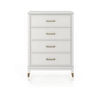 Dorel Cl Westerleigh 4 Drawer Dresser White, White