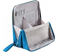 Doresty Makeup Bag, Large Capacity Standing Makeup Bag, Portable, Vertical Large Opening Waterproof Multifunctional Make Up Bags with Compartments, for Women and Men